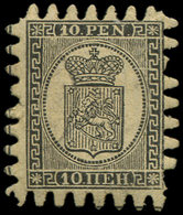 * FINLANDE 12 : 10p. Noir Sur Chamois, TB - Unused Stamps