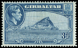 * GIBRALTAR 107a : 3d. Bleu, Dentelé 14, TB. C - Gibraltar