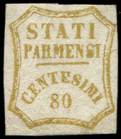 * ITALIE (ANCIENS ETATS) PARME 16 : 80c. Bistre, TB, Certif. BPA - Parma