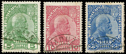 LIECHTENSTEIN 1/3 : La Série Obl., TB - Used Stamps