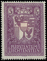 * LIECHTENSTEIN 128 : 5f. Lilas, TB - Used Stamps