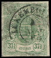 LUXEMBOURG 10 : 37 1/2c. Vert, Obl. Càd, TB - 1852 William III