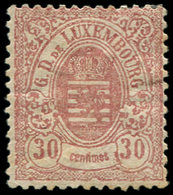 * LUXEMBOURG 33 : 30c. Brun-rouge, TB - 1852 Guillermo III