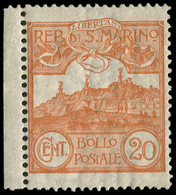 * SAINT MARIN 37 : 20c. Orange, Bdf, TB - Unused Stamps