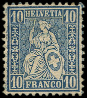 (*) SUISSE 36 : 10c. Bleu, TB - 1843-1852 Federal & Cantonal Stamps