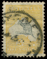 AUSTRALIE 12 : 5s. Jaune Et Gris, Obl., TB - Sonstige & Ohne Zuordnung