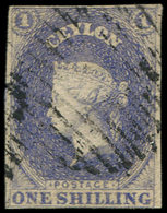 CEYLAN 9 : 1s. Violet-gris, Obl., TB - Ceylon (...-1947)