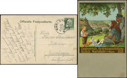 Let Allemagne Bavière, CP TSC 5pf. Vert, Expo Agricole D'Arrondissement, Illustration En Couleur, 1912, TB - Gallinaceans & Pheasants