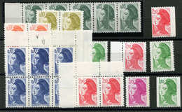 Liberté, Lot De 11 Variétés Différentes, Phospho, Griffes Etc, TB - Collections (en Albums)