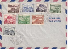 ISLANDE 1950 PLI AERIEN DE REYKJAVIK - Brieven En Documenten