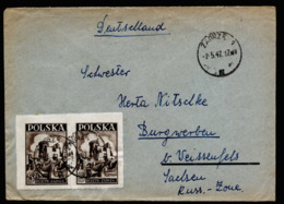 A6323) Polen Poland Brief Zabrze 02.05.47 N. Burgwerben / Germany OS Hindenburg - Covers & Documents