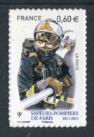 TIMBRE** De 2011 Autoadhésif "0,60 € - SAPEURS-POMPIERS DE PARIS Pompier Avec Lance" - Unused Stamps
