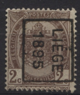 PREOS Roulette - LIEGE 1895 Sans Bandelette (position B). Cat 37 Cote 750 - Roller Precancels 1894-99