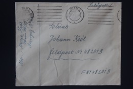 DR Feldpost Brief Mit Inhalt, Leningrad 1943 Mit Detaillierte Festlegung Wien - Cartas & Documentos