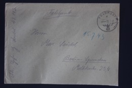 DR Feldpost Brief Mit Inhalt, Leningrad 1943 Mit Detaillierte Festlegung Berlin - Lettres & Documents