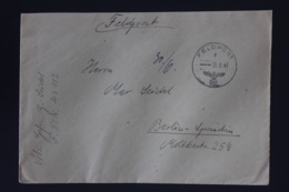 DR Feldpost Brief Mit Inhalt, Leningrad 1943 Mit Detaillierte Festlegung Berlin - Brieven En Documenten