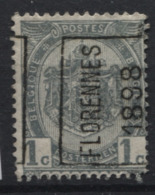 PREOS Roulette - FLORENNES 1898 Sans Bandelette (position A). Cat 145 Cote 350. - Rollini 1894-99