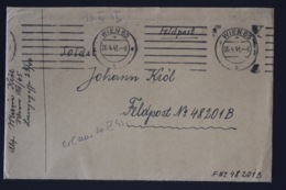 DR Feldpost Brief Mit Inhalt, Leningrad 1943 Mit Detaillierte Festlegung Wien - Cartas & Documentos