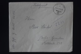 DR Feldpost Brief Mit Inhalt, Leningrad 1943 Mit Detaillierte Festlegung Berlin - Covers & Documents