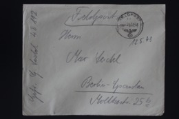 DR Feldpost Brief Mit Inhalt, Leningrad 1943 Mit Detaillierte Festlegung Berlin - Cartas & Documentos