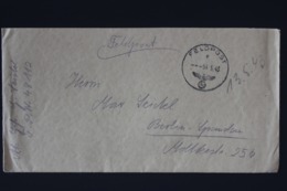 DR Feldpost Brief Mit Inhalt, Leningrad 1943 Mit Detaillierte Festlegung Berlin - Cartas & Documentos