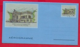 VATICANO AEROGRAMMA NUOVO - 1992 - Museo Filatelico E Numismatico - £ 850 - U. AG 30 - Ganzsachen