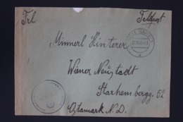 DR Feldpost Brief Mit Inhalt, Leningrad 1942 Mit Detaillierte Festlegung Wiener Neustadt - Lettres & Documents