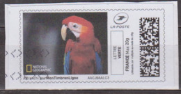 Faune, Oiseau - FRANCE - MONTIMBRENLIGNE - Perroquet - Ara - National Géographic - 2012 - 1999-2009 Abgebildete Automatenmarke