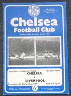 Official Football Match Programme  CHELSEA V LIVERPOOL 1963/64 - Autres & Non Classés