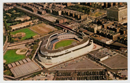 NEW  YORK    AIR  VIEW  OF  YANKEE  STADIUM      2  SCAN        (VIAGGIATA) - Stades & Structures Sportives