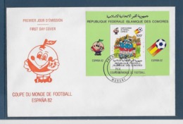 Thème Football - Coupe Du Monde Espagne 1982 - Comores - Enveloppe - 1982 – Espagne