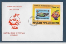 Thème Football - Coupe Du Monde Espagne 1982 - Congo - Enveloppe - 1982 – Spain