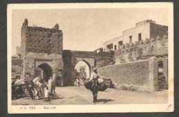 Delcampe - CPSM. Maroc. Fès. Bab Jiaf. Porte Des Charognes. Animation. - Monumentos