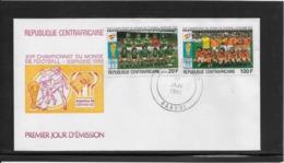 Thème Football - Coupe Du Monde Espagne 1982 - Centrafricaine Enveloppe - 1982 – Spain
