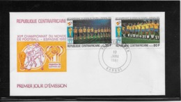 Thème Football - Coupe Du Monde Espagne 1982 - Centrafricaine Enveloppe - 1982 – Espagne