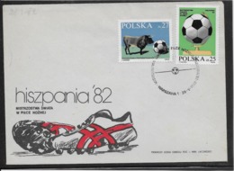 Thème Football - Coupe Du Monde Espagne 1982 - Pologne Enveloppe - 1982 – Spain