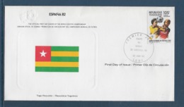 Thème Football - Coupe Du Monde Espagne 1982 - Togo Enveloppe - 1982 – Spain