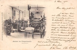 Thème.  Métiers Divers.        61 Orne Grande Trappe.  Atelier D'imprimerie     (Voir Scan) - Andere & Zonder Classificatie