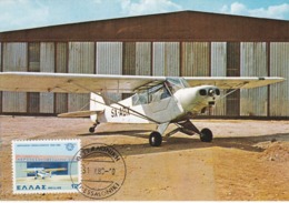 Carte Maximum Plane Avion Aviation Grèce 1983 - Maximum Cards & Covers
