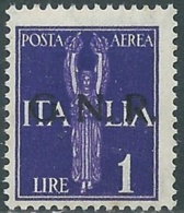 1944 RSI POSTA AEREA 1 LIRA VERONA MNH ** - RB8-4 - Luchtpost