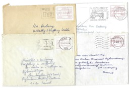 B13 - België - 4 Enveloppen Met Frankeervignet 13F - 1988 - 1980-99