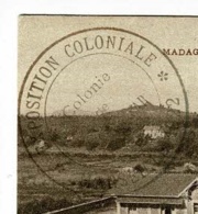 Cachet Double Couronne " Exposition Coloniale, Marseille 1922, Colonie De Madagascar" Sur CP Antsirabe, Etablissement - Other & Unclassified