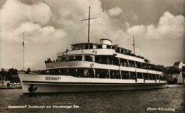 STARNBERGER SEE Mit Motorschiff „Seeshaupt“ Mit Original-Stempel M.S. „Seeshaupt“ Motorschiffgaststätten - Weilheim