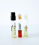 4 échantillons Parfum Tubes CARON  Eau De Réglisse , Caron Et Montaigne - Perfume Samples (testers)