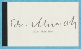 NORWAY 2013 Edvard Munch: Prestige Booklet UM/MNH - Markenheftchen