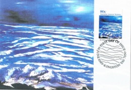 AUSTRALIAN ANTARCTIC TERRITORY • 1989 • NOLAN ANTARCTIC LANDSCAPES MAXIMUM CARD SET OF 4 - Maximum Cards