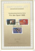 ALLEMAGNE FDC ERSTTAGSBLATT DER DEUTSCHEN BUNDESPOST 1988 50 DOCUMENTS - Brieven En Documenten