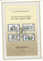 ALLEMAGNE FDC ERSTTAGSBLATT DER DEUTSCHEN BUNDESPOST 1990 46 DOCUMENTS - Brieven En Documenten