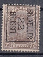 BELGIË - PREO - 1922 - Nr 58 B - BRUXELLES "22" BRUSSEL - (*) - Typo Precancels 1922-26 (Albert I)