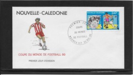Thème Football - Nouvelle Calédonie Enveloppe - Storia Postale